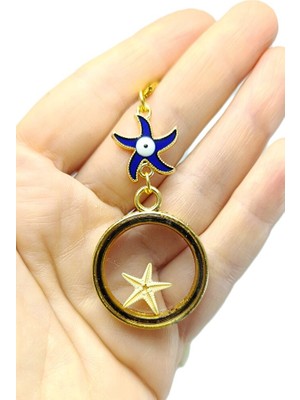 Ennea Art Cam Deniz Yıldızlı Akrilik Fanus Dikiz Ayna Süsü /deniz Yıldızlı Yeni Araba Hediyesi