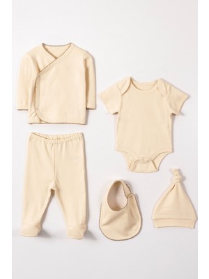 Liaboo Organik Pamuk 5 Parça Zıbınlı Hastane Çıkışı