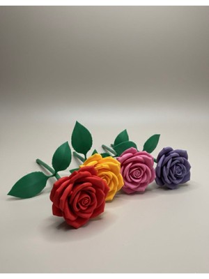 Uranos Dekoratif 3D Baskı Güller