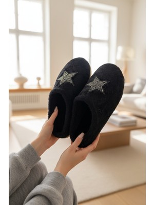 Ev Terliği Yünlü Kadın Terlik  Çeyiz Bohça Gelin Misafir Terliği