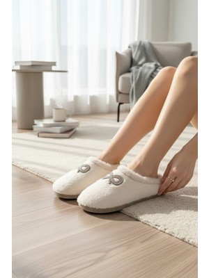 Ev Terliği Yünlü Kadın Terlik  Çeyiz Bohça Gelin Misafir Terliği