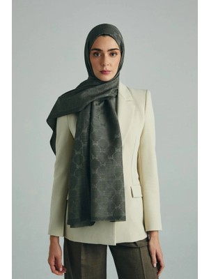 Maisa Neda Pamuk Ipek Şal Haki 70*190 cm