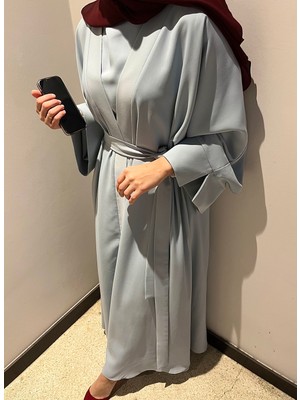 Ds Erdoğan Mavi Indigo Abaya Takımı - Hac&umre, Davet, Özel Gün