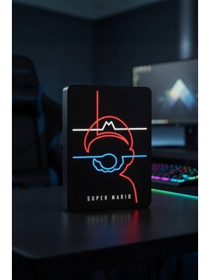 MEKTrend Super Mario Tasarımlı Dekoratif Aydınlatma Gece Lambası (23X17CM)
