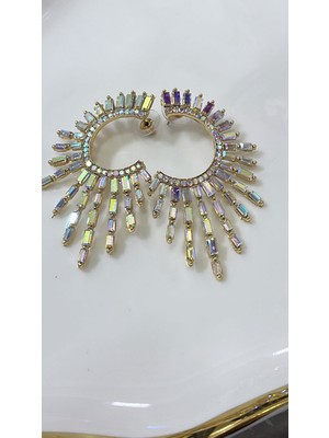 Resta Abiye Taşlı Kristal Küpe