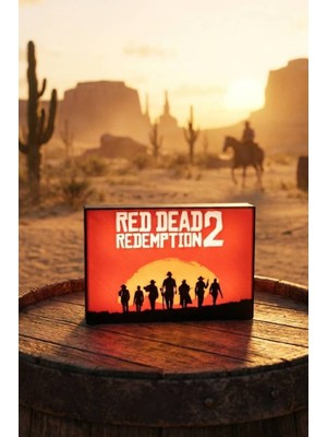 MEKTrend Red Dead Redemption 2 Tasarımlı Dekoratif Aydınlatma (23X15CM)