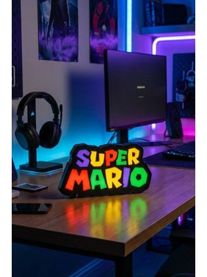 MEKTrend Super Mario Tasarımlı Dekoratif Aydınlatma (26X14CM)