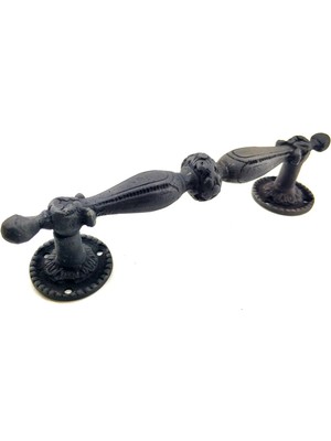 FRY Antika Tarz Dekoratif Pirinç Sütun Çekme Kapı Kolu - 219X49 Mm, Oksit