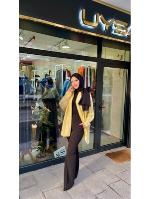 Yusuf Özdemir 1483 Ispanyol Paça Pantolon Siyah