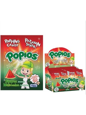 Helia Studio 1 Kutu 40 'lı Karpuz Aromalı Patlayan Pat Pat Şeker - Nostalji Patpat Şekerleme