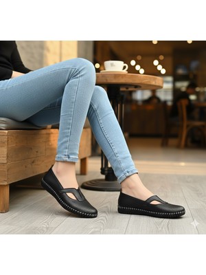 Kindep (Asudes) Comfort Günlük Kadın Babet Siyah