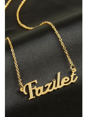 Tkçbj Fazilet Isimli Kolye (Kişiye Özel) Tkçbj