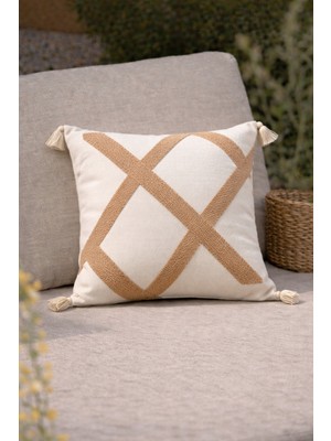 Shopyteks Geometrik Desenli Modern Minimalist Dekoratif Kırlent Kılıfı (Iç Dolgusuz)