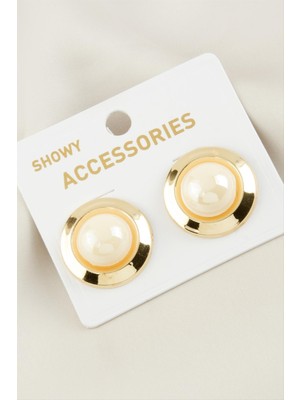 Tkçbj Yuvarlak Yeni Sezon Inci Küpe Tkçbj