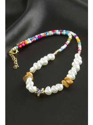 Tkçbj Deniz Yıldızı Inci Kolye Tkçbj