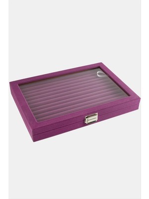 Tkçbj Cam Kapaklı Anfora Kumaş Kelepçe Yüzük Standı 24*34 cm Tkçbj