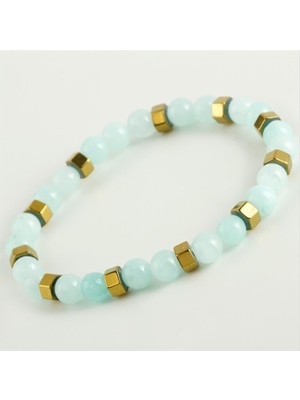 Tkçbj Akik & Hematit Doğaltaş Bileklik Tkçbj