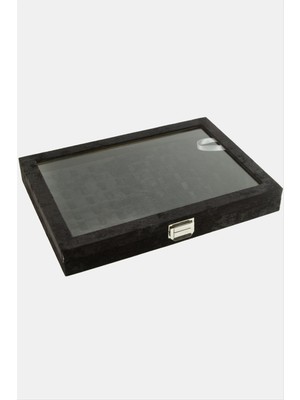 Tkçbj Cam Kapaklı Anfora Kumaş Tırnaklı Yüzük Standı 24*34 cm Tkçbj