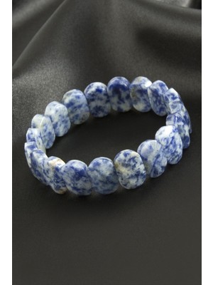 Tkçbj Oval Kesim Sodalit Doğaltaşlı Bileklik Tkçbj