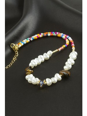 Tkçbj Deniz Yıldızı Inci Kolye Tkçbj