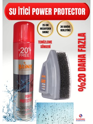 Blink Power Protector Su Itici Su Geçirmezlik Spreyi ve Temizleme Süngeri 300 ml