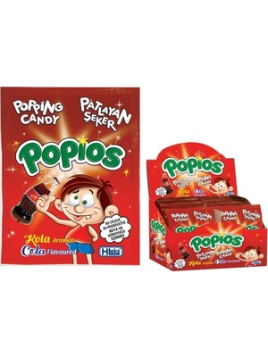 Helia Studio 1 Kutu 40 'lı Kola Aromalı Patlayan Pat Pat Şeker - Nostalji Patpat Şekerleme
