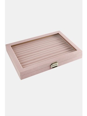 Tkçbj Cam Kapaklı Anfora Kumaş Kelepçe Yüzük Standı 24*34 cm Tkçbj