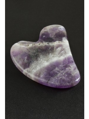 Tkçbj Ametist Doğaltaş Kalp Yüz Masaj Aleti Tkçbj