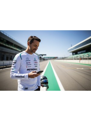 Mercedes F1 2026 Yeni Sezon Premium Sponsor Baskılı T-Shirt Özel Tişört Koleksiyon- Ultra Kalite