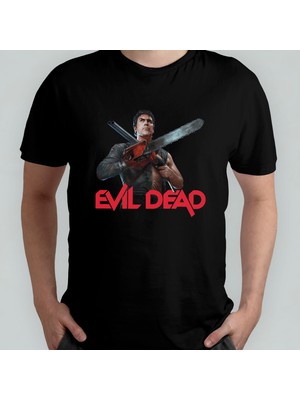 Pixxa Evil Dead Unisex %100 Pamuklu Bisiklet Yaka T-Shirt