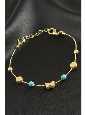 Tkçbj Karışık Turkuaz Boncuk Bileklik Tkçbj