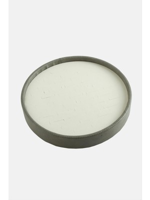 Tkçbj Yuvarlak Ahşap Deri Yüzüklük 20 cm Tkçbj