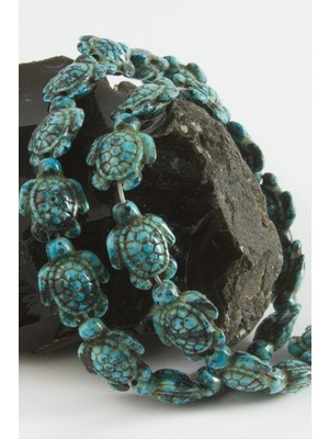 Tkçbj 1,8 mm Kaplumbağa Turkuaz Taşı Tkçbj