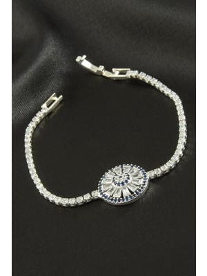 Tkçbj Yuvarlak Zirkon Taşlı Çocuk Bileklik 16 cm Tkçbj