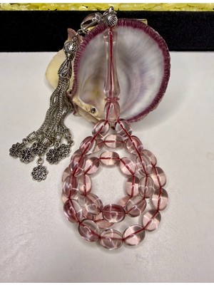 İskenderun Tesbih Iskenderun Tespih Ağır Alpaka Püskül Ile Kombinli Delim Ateş Kehribar Tesbih