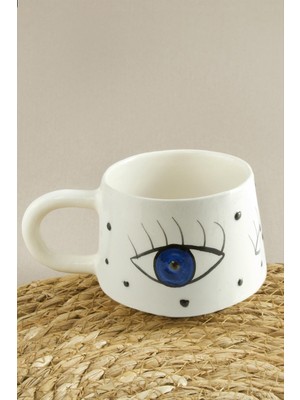 Tkçbj Kiraz Desenli Seramik Kupa Tkçbj