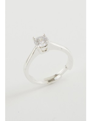 Tkçbj Zirkon Tek Taşlı Yüzük Tkçbj