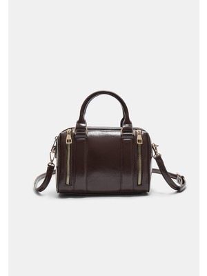 Stradivarius Fermuarlı Suni Deri Çanta