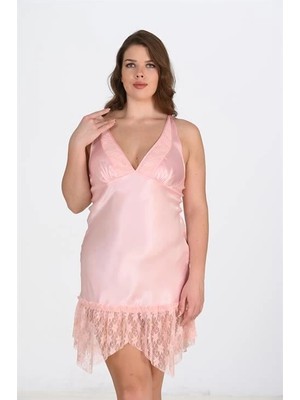 Beruflic Büyük Beden Somon Gecelik 2112