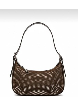 Arvelia Kadın Taşlı Baget El ve Omuz Çantası