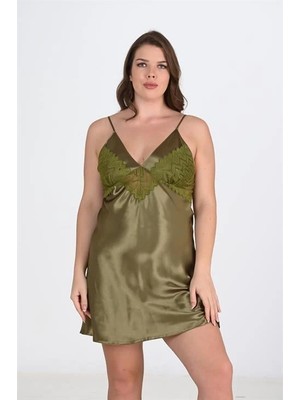 Beruflic Büyük Beden Haki Gecelik 2104