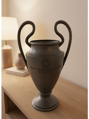 Zero Land Snmswrld Füme Kupa 25CM Uefa Model Dekoratif Ödül Biblosu