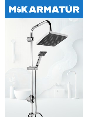 Tepe Yağmurlama Krom Robot Duş Seti