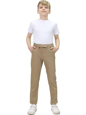 Okul Keten Pantolon Unisex Siyah, Lacivert ve Bej (Camel) Kıyafetleri Üniforması Çocuk Genç