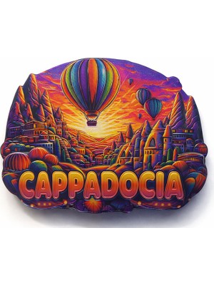 Noxsa Kapadokya Temalı Silikon Buzdolabı Magneti Model 2