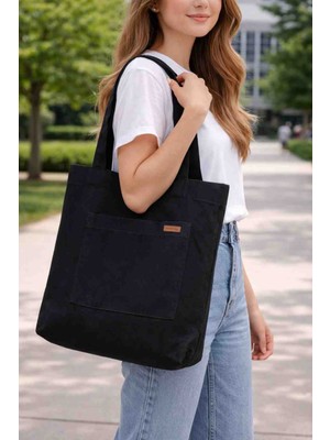 Dery Collection Askılı cepli omuz çantası kanvas kumaş