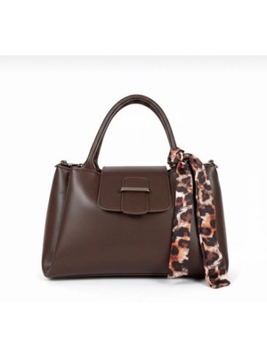 Arvelia Suni Deri Fular Detaylı Omuz&el Çantası