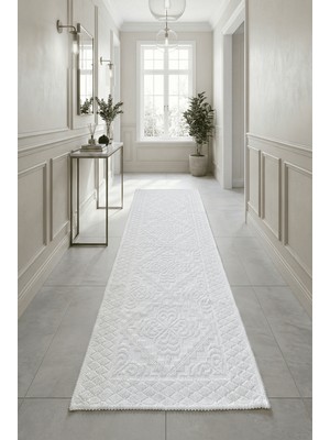 Julio %100 Doğal Pamuklu Dokuma Kilim Yolluk 55X155
