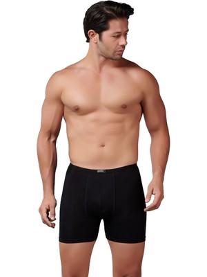 Gümüş 8007 6'lı Bambu Ince Bel Elastan Boxer