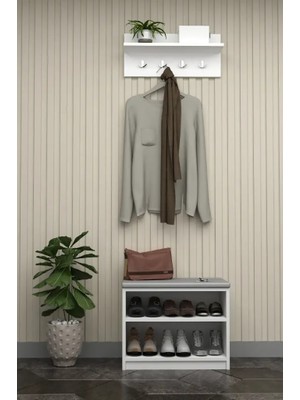 Kone Haus Poffy Beyaz Ayakkabılık